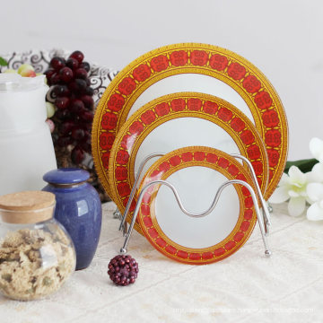Tempered Glass Oval Platter Serving Tray and Glass Decorative Plate.